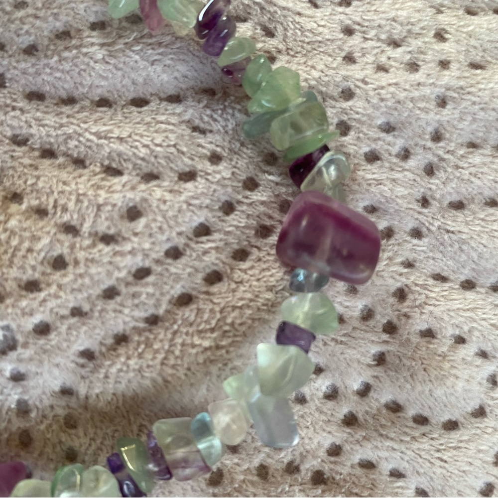 7” fluorite bracelet